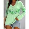 Women's 3d Printed Butterfly Flash T-shirt Fashion Long Sleeve Round Neck Regular Top Holiday Weekend Spring and Autumn Wear