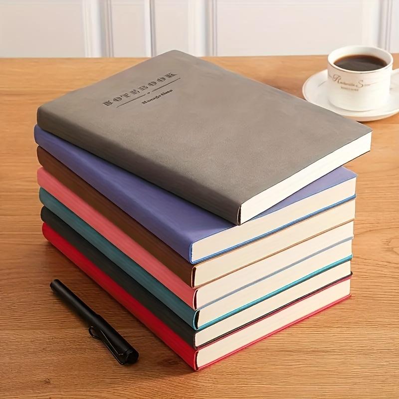 7 Colors A5 Ultra-thick Soft Leather Synthetic Notebook for Office/business/study Waterproof and Wear-resistant Notebook