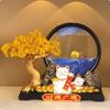 Prosperity Tree Figurine Decor Wealth and Resin Fortunate Cat Decoration Good Luck Moneys