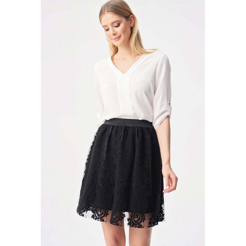 

Кружевная юбка с эластичной талией и эластичной подкладкой