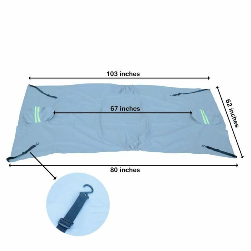 Car Front Windshield & Side Mirror Sun Snow Frost Ice Protector Tarp Flap Cover