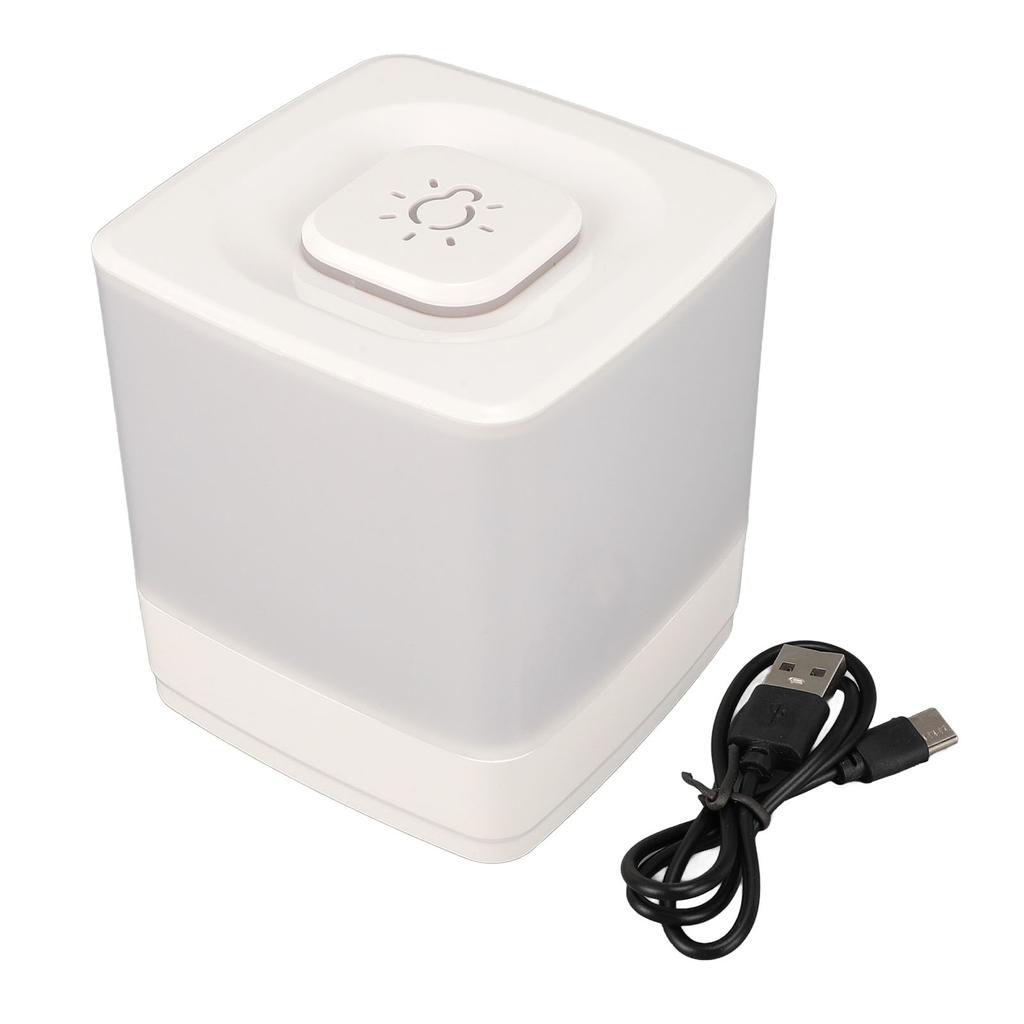 LED Touch Control Table Lamp USB Charging 3 Color Temperature Dimmable Night Light for Nursery Bedroom Bedside Living