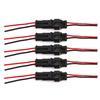 UTSAUTO 2 Pin Way Waterproof Electrical Connector Wire Harness 16 AWG Marine For Car, Truck, Boat, And Other Wire Connections 5 Pack