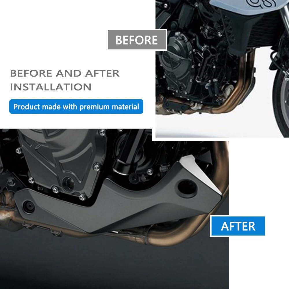 FOR GSX 8S 2024 GSX8S Motorcycle Accessories Engine Chassis Shroud Fairing Exhaust Shield Guard Protective Cover gsx8s GSX-8S 2022- (Black) [Used]