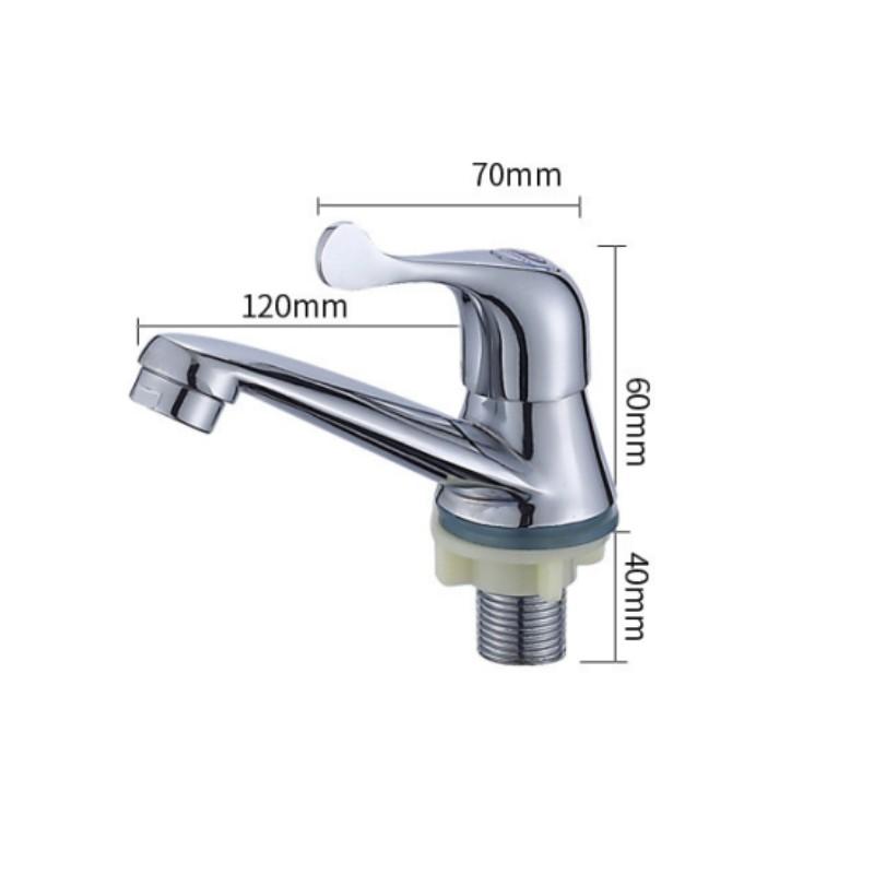 Bathroom Single Cold Water Tap Basin Sink Faucet Mixer Home Kitchen Basin Quick Opening Tap Bathroom Accessories