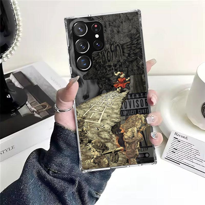 K-Korn Rock Band Soft Phone Case For Samsung Galaxy S22 S23 S24 S25 Edge S26 Ultra S20 FE S21 Plus + Fundas Coque Galaxy S20 S21
