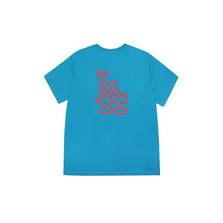 MLB T Shirts Unisex Blue Crew Neck Moderate Straight Fit 31TSN3031-07U