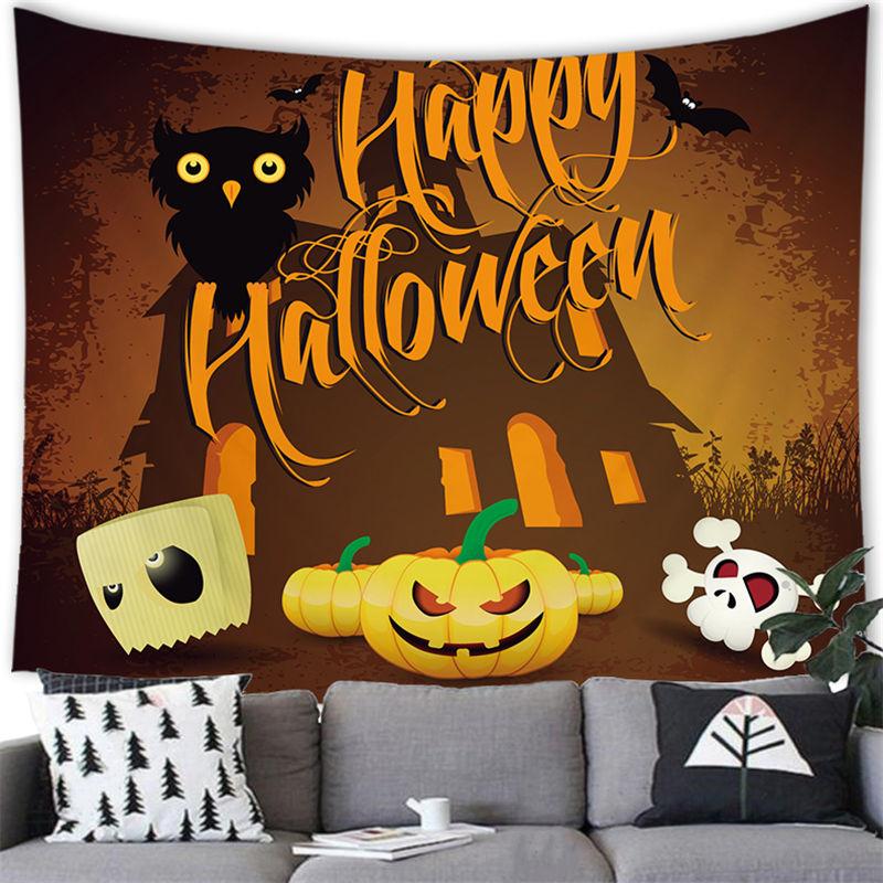 Kunst Halloween Elemente Wandteppich Wandbehang Heimdeko Wandteppich Zimmer Wohnheimzimmer Wanddeko Hintergrundtuch
