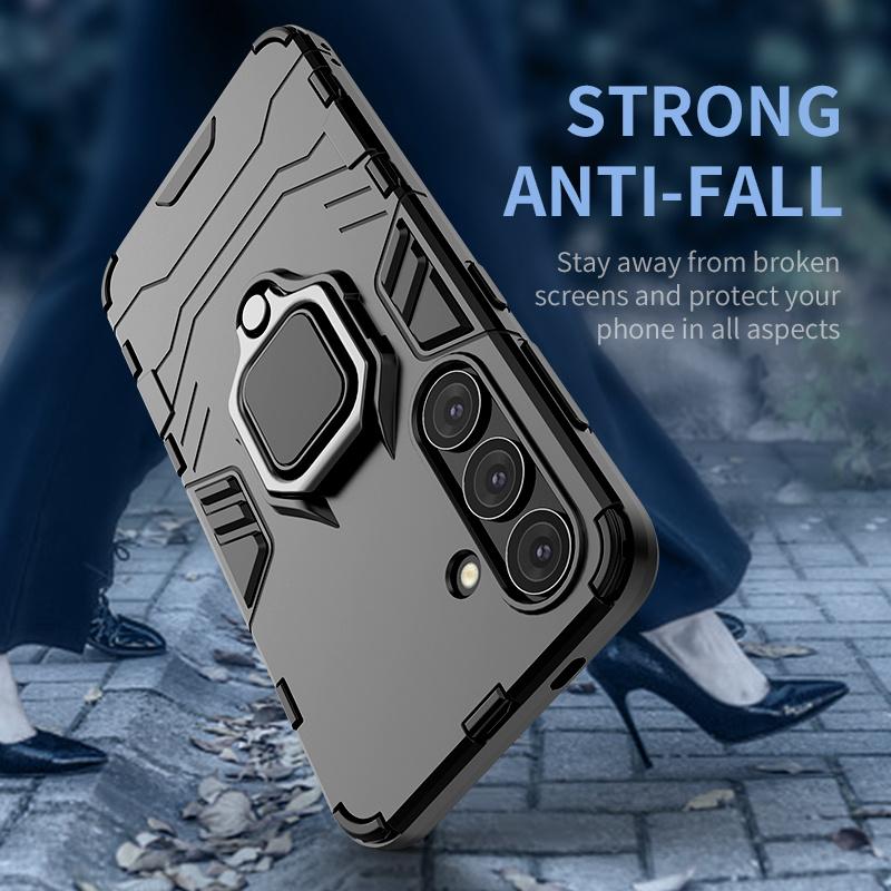 For Samsung Galaxy S24 S 24 Ultra Case Anti Shock Kickstand Magnetic Armor Cover for Samsung S24 Plus S24Plus S24+ Phone Cases