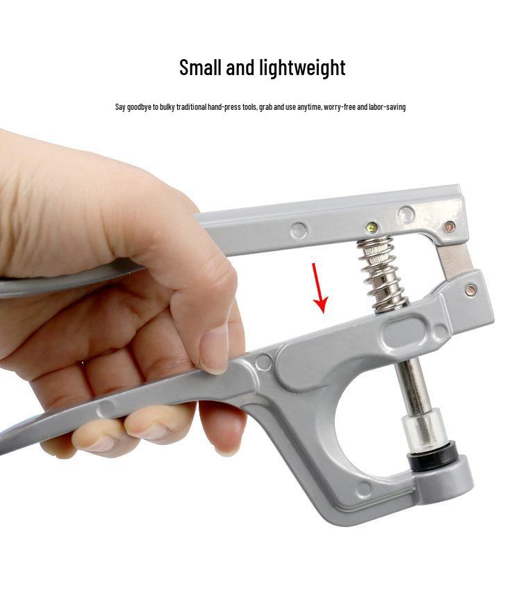 Portable Snap Fastener Machine - Manual Hand Press Pliers for Four-Part Snap Installation, Sturdy and Aesthetic Plastic Snap Tools Kit