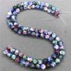 Naturstein Edelstein Schwarz Gelb Grün Weiß Pulver Persische Jade Kugel Lose Perlen 6/8/10mm DIY Armband Zubehör