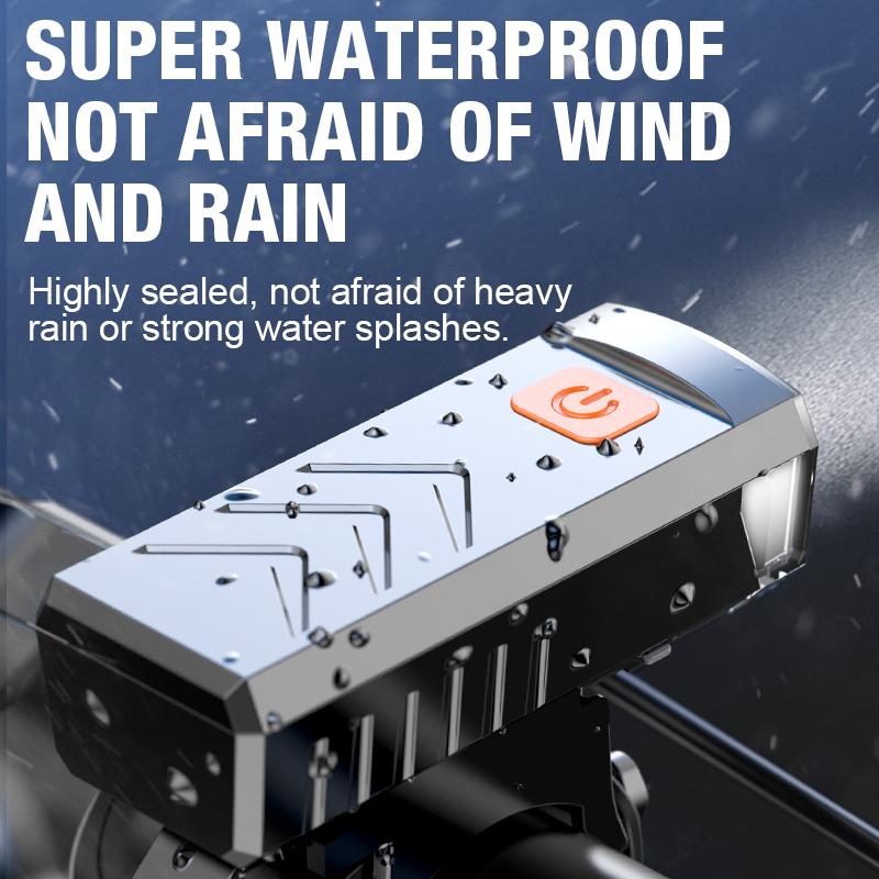 Bicycle headlights, super bright flashlight, night riding light, mountain road children's bicycle light, rainproof riding equipm