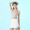 Sculp Pig Swb25035-05 Zero Base Short Bra Top Hush Grey