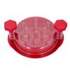 Chicken Shredder 15cm Diameter Non Slip Rubber Pad Transparent Visible Meat Vegetable Grinder