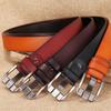 Retro Genuine  Leather Belt MEN Luxury High Quality Strap Jeans Belts Male Business Designer Waistband Fashiion Belt Buckle NEW