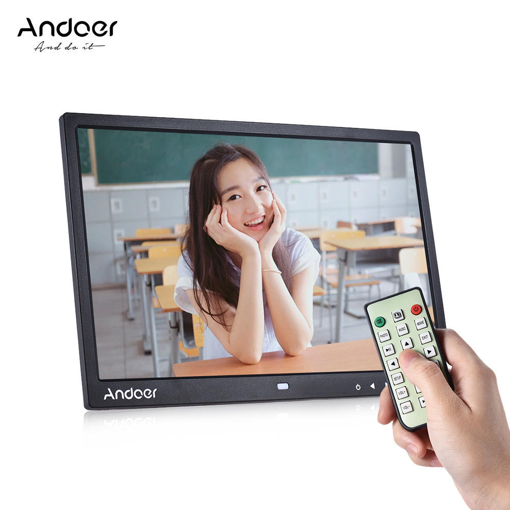 15"inch HD 1080P Digital Photo Frame Picture MP3 MP4 Movie Player+Remote Control