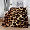 Next Day Shipping Leopard Tiger Skin Print Printed Blanket Bedroom Living Room Sofa Nap Office Camping Shawl Blanket Luxury Gift
