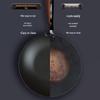 Chuidahuang 32cm Non-stick Iron Wok with Flat Bottom