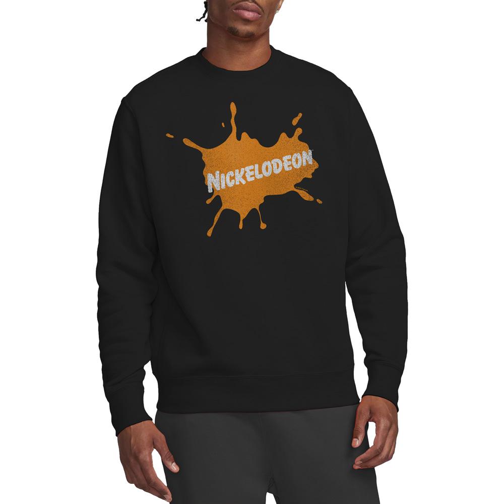 NICKELODEON Unisex Adult Retro Burst Logo Sweatshirt