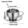 3pcs/set Household Coffee Cups Double Layer Water Cup New Milk Tea Mug  Home Office