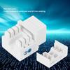 5Pcs Cat 3 Telephone Voice Module RJ11-90° ABS Network Module with Dust Cover Network Cable Information Module Telecommunication