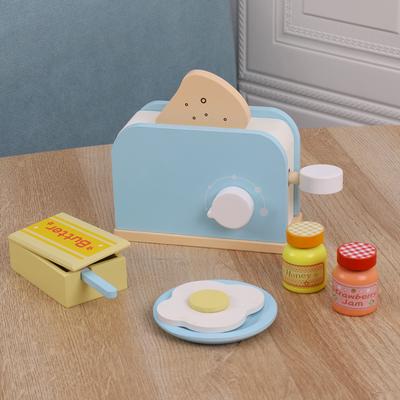 Holz Küchen-Rollenspiel Spielzeug Simulation Holz Toaster Maschine Baby Frühes Lernen Lernspielzeug