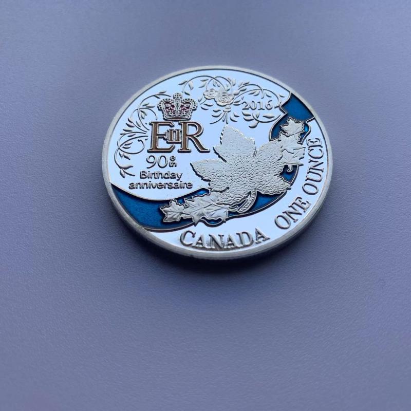 Coleção de 2 Moedas Comemorativas Moedas de Prata Moedas Comemorativas da Bela Rainha Coleção Moedas Comemorativas de Sua Majestade