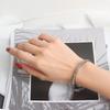 Silver Color Minimalist Dots Pattern Bracelet For Women Men Fine Jewelry Couple Present