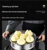 Large 304 Stainless Steel Three-Layer Household Steamer for Induction and Gas Stoves