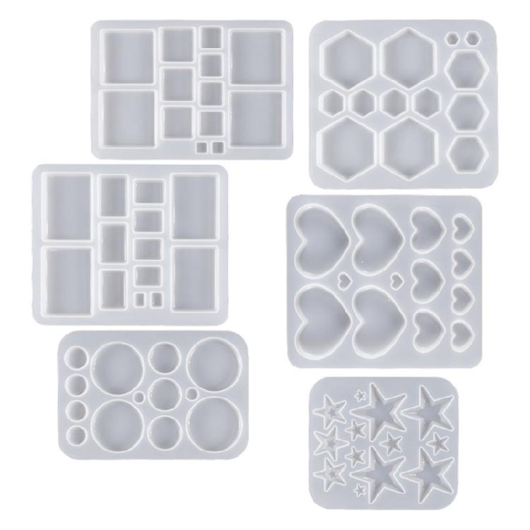 Keychain Earring Pendant Casting Mold Ornament 3D Silicone Epoxy Casting Mould