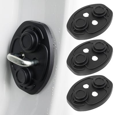 Silicone Car Door Lock Buckle Protection Cover Elastic Anti-Collision Shock Absorbing Pad Mute Buffering Cushion Accessories