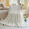 New Bubble Fleece Blanket - Solid Color Rolled Edge Cover Blanket Soft and Comfortable Bedding 150x200 180x200 200x230