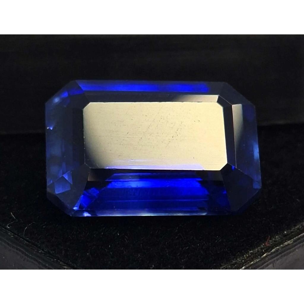 Beautiful Natural Blue Tanzanite 8-10 Ct Emerald Cut Certified Loose Gemstone