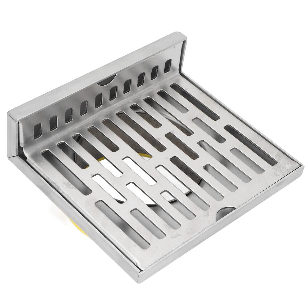 304 Stainless Steel Side Drain Right Angle Design Side Floor Drain Wall Corner Drain  Kitchen