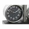 Horloge De Table - DKD Home Decor - Argenté Noir - Fer - 23 X 8 X 15 Cm - 2 Unités