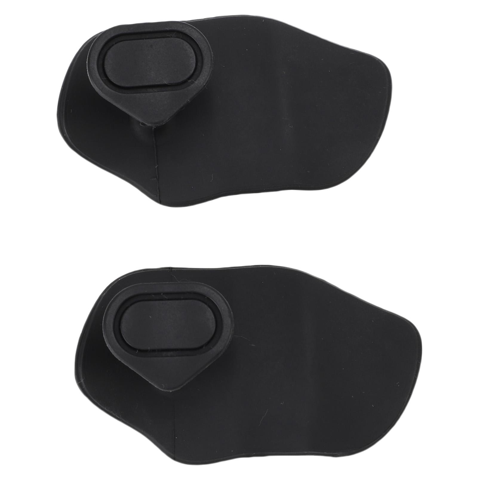 2 шт. Силиконовые гимнастические накладки Нескользящие эргономичные накладки для тренировок для тяжелой атлетики и фитнеса Black