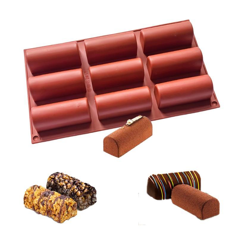 Food Grade Silicone Cylinder Baking Mold Non-Stick Heat Resistant Freezer Safe Baking Tool for Dessert Cake Soap Making