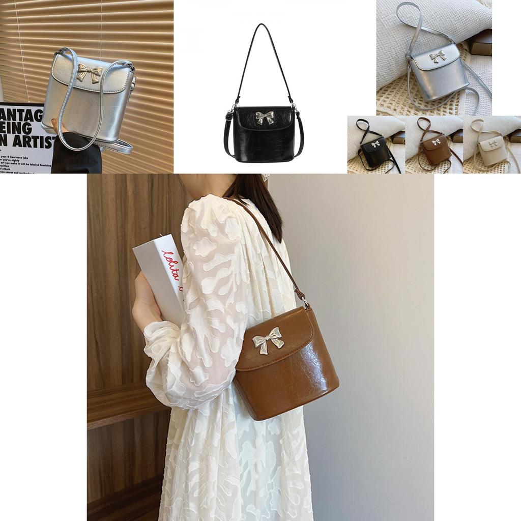 Stylish Small Square Bag 2024 New Summer Fresh Shoulder Bag For Women Chic Black