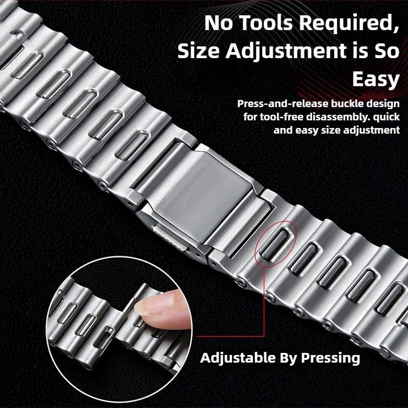 Luxury Stainless Steel Ocean Strap for Apple Watch Ultra Bands 49 46 45 44 42mm Magnetic Metal Wristband for iWatch S11 10 9 8 7