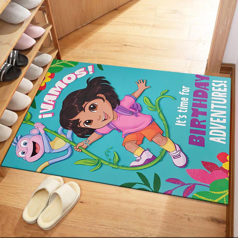 Dora Explorer Area Rug Perfect for Study room Entryway Kitchen Game Room Anti-slip Rug Office home decor Gift for Festivals