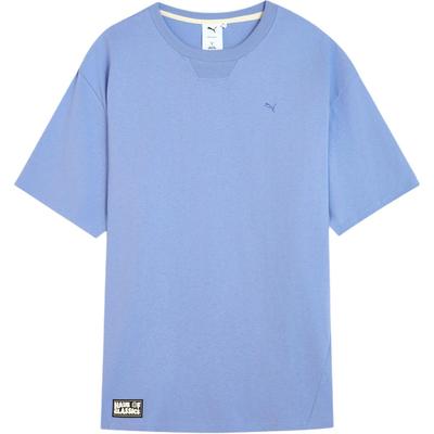 Classics Select Haus Round Neck Casual Simple Short Sleeve T-Shirt Unisex Tops Lavender-Purple 631558-47