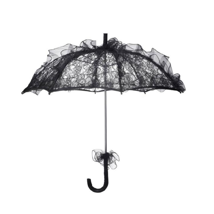 Jedinečné krajkové dekorativní deštníky, více barev, pro pódiová vystoupení, Halloween