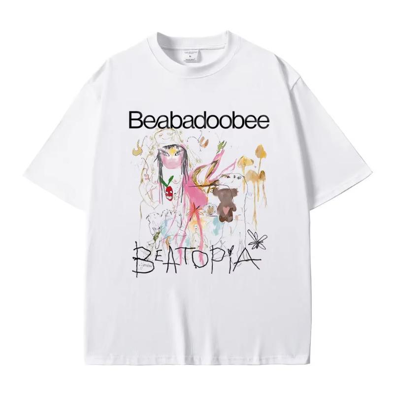 Singer Beabadoobee Graphic Print Tshirt Unisex Women Fashion Cotton Oversized Tshirt Unisex Casual Y2k Style Short Sleeve T Shirts