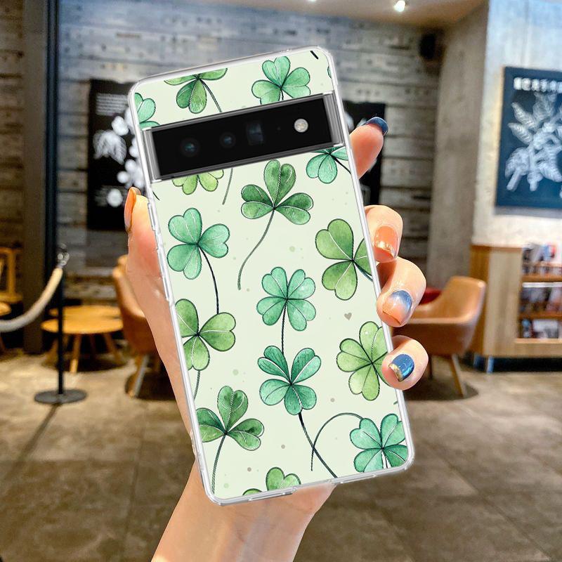 For Google Pixel 10 Pro Clear Phone Case Pixel 9 Pro XL Pixel 8 Pro 9A 8A 7A 7 6A 6 Pro Cover Stylish Flower Patterned Design