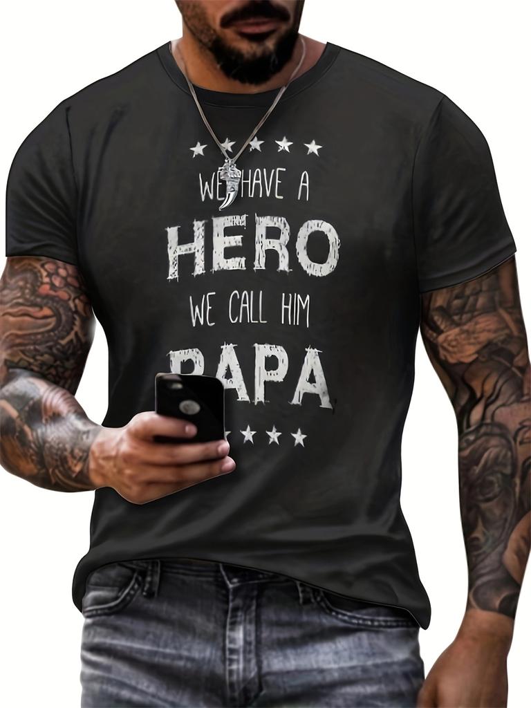 Cross Print Men's Graphic Design Crew Neck T-shirt Casual Tshirts for Summer Men's Clothing Tops for Daily Gym Workout Running