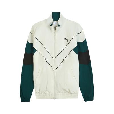 Puma Jachetă Unisex cu Guler Înalt, Fermoar, Mânecă Lungă, Culoare Bloc Retro, Logo Mare de Brand, Confortabilă 634278-05