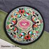2Pcs/Pack Durable Cloth Embroidery Table Mats Cup Pad Chinese Style Anti-Hot Coaster Kitchen Accessories Home Decoration