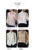 Women's Polo Collar Knit Cardigan - Autumn/Winter Jacquard Long Sleeve, Loose Fit, Versatile Design.