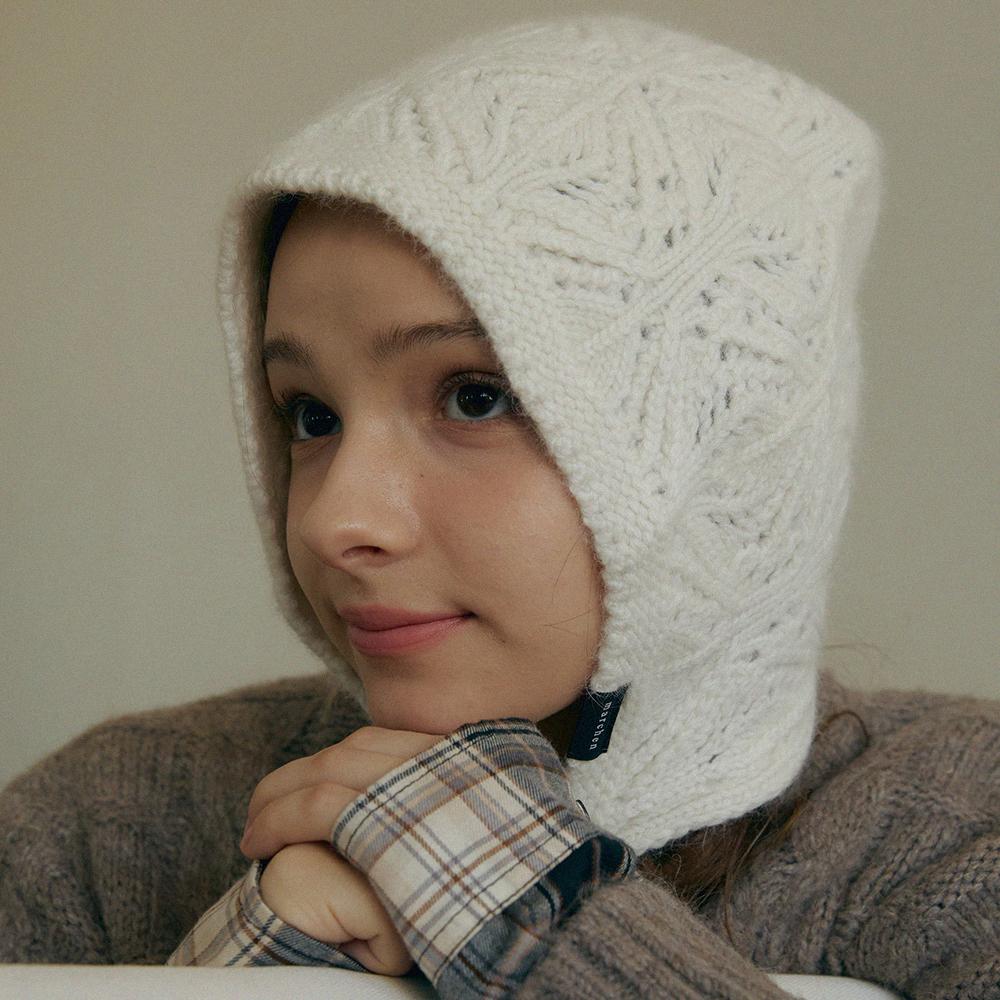 Meleuhen Leaf Knit Bonnet Hat_7Color