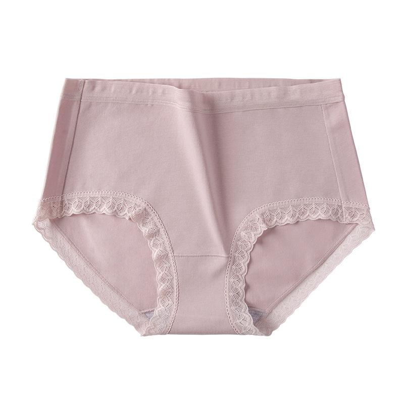 

Женское хлопковое нижнее белье, длинные штапельные хлопковые антибактериальные мягкие дышащие женские треугольные брюки XL розовый